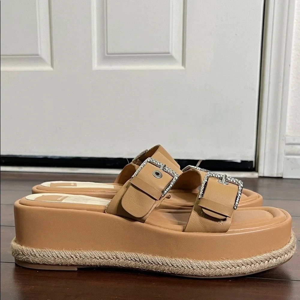 Dolce Vita Women's Canyon Flatform Footbed Espadrille Wedge Sandals size 9.5 New